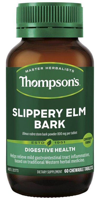 Thompson SIippery Elm Bark 800Mg 60 Tabs - Life Pharmacy Orewa