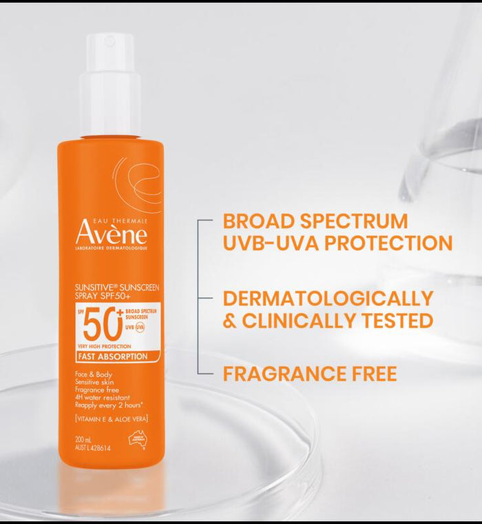 Avene Sunsitive Ss Spf50+ Adult Spray 200Ml