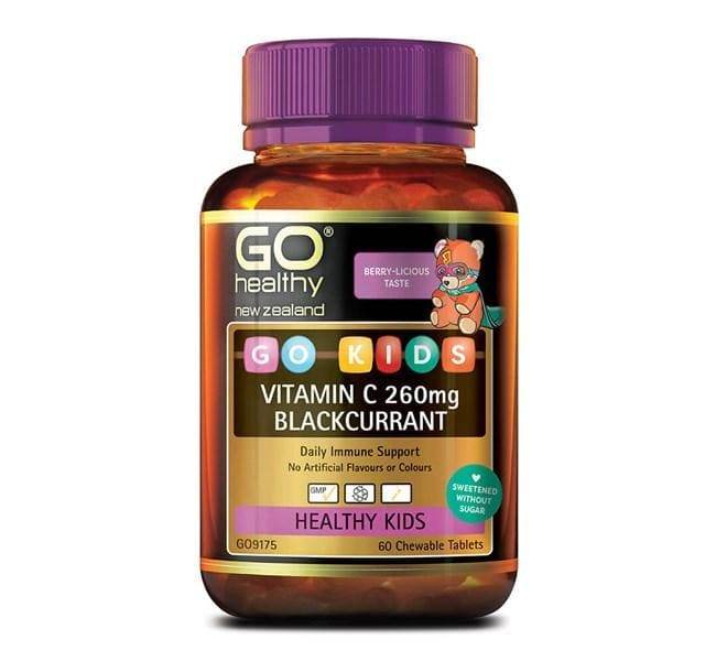 Go Kids Vit C 260Mg B/Curr 60 Chew - Life Pharmacy Orewa