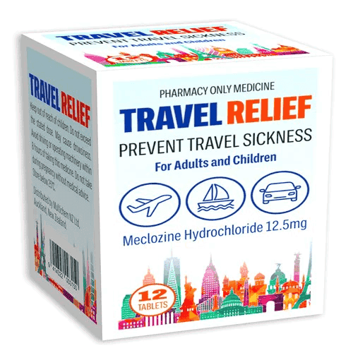 Travel Relief 12.5Mg 12s - Life Pharmacy Orewa