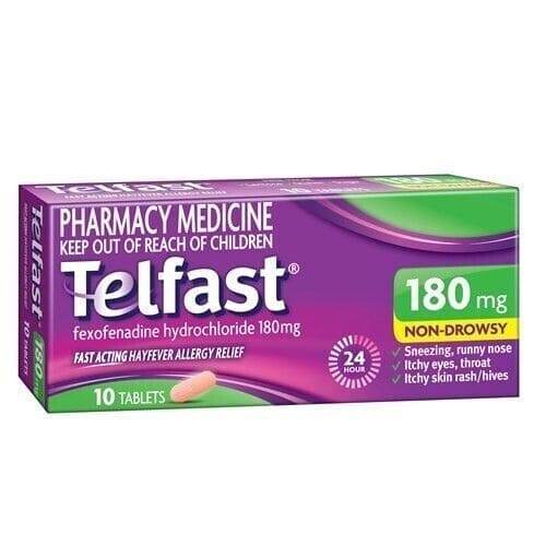 Telfast 180mg 10 Tablets - Life Pharmacy Orewa