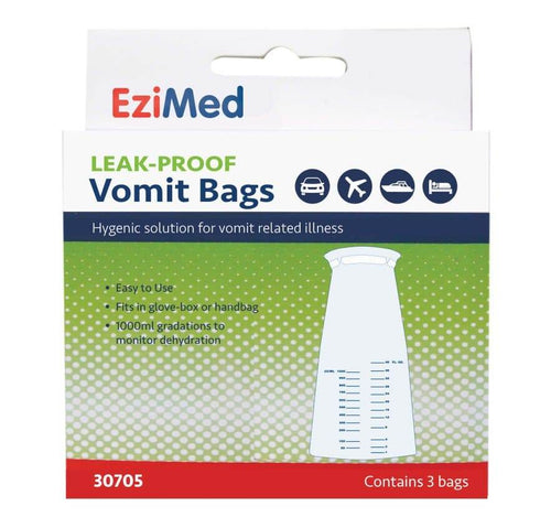 EziMed Vomit Bags 3Pk - Life Pharmacy Orewa