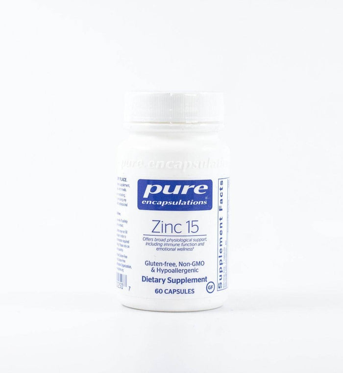Pure Encapsulations Zinc 15 60 Capsules - Life Pharmacy Orewa