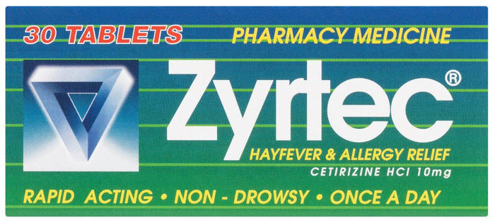 Zyrtec Tablet Hayfever Allergy Relief 30 - Life Pharmacy Orewa