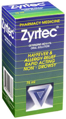 Zyrtec Solution Hayfever Allergy R 75Ml - Life Pharmacy Orewa