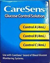 Caresens Control Solution A+B+C 3 X 4Ml - Life Pharmacy Orewa