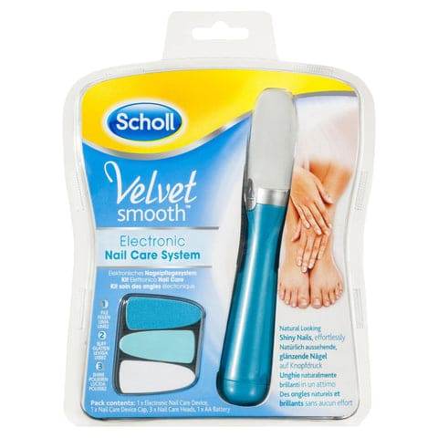 Scholl Velvet Smooth Electronic Nail Care System File Buff & Shine - Life Pharmacy Orewa