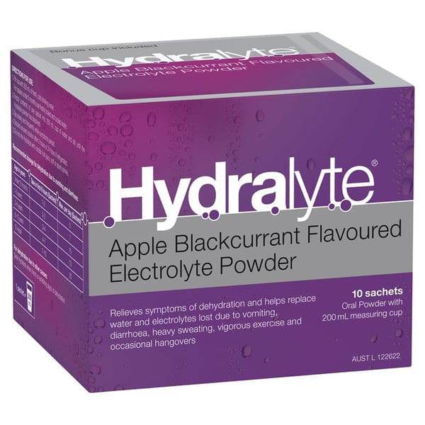 Hydralyte Sachet Apple/Blckcurrant 10 - Life Pharmacy Orewa