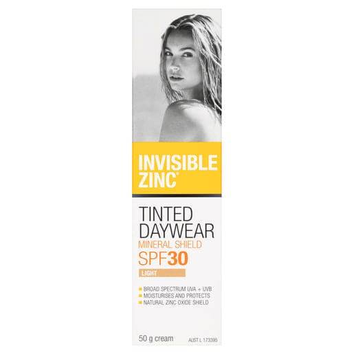 Invisible Zinc Tinted Daywear Mineral Shield Spf 30 Light 50G - Life Pharmacy Orewa