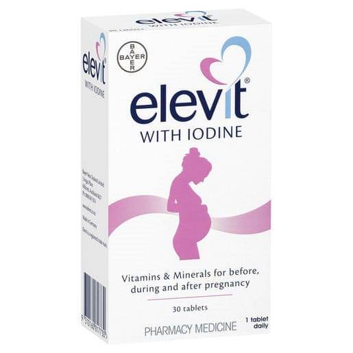 Elevit With Iodine Multivitamin Tabs 30 - Life Pharmacy Orewa