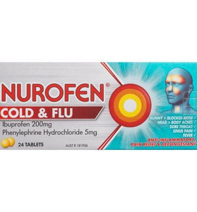Nurofen Cold & Flu 24 Tablets - Life Pharmacy Orewa