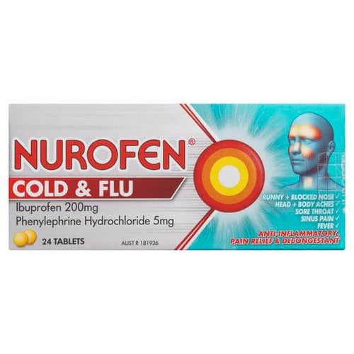 Nurofen Cold & Flu 24 Tablets - Life Pharmacy Orewa