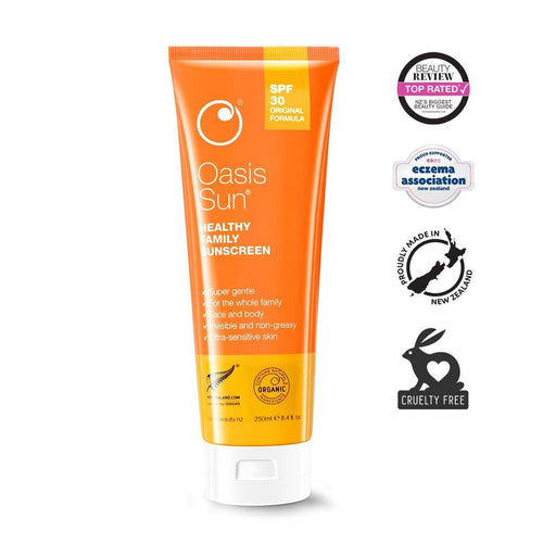 Oasis Sun Original Healthy Family Sunscreen Spf30 250Ml - Life Pharmacy Orewa