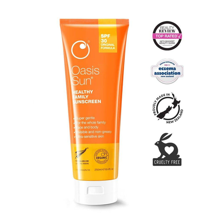 Oasis Sun Original Healthy Family Sunscreen Spf30 250Ml - Life Pharmacy Orewa