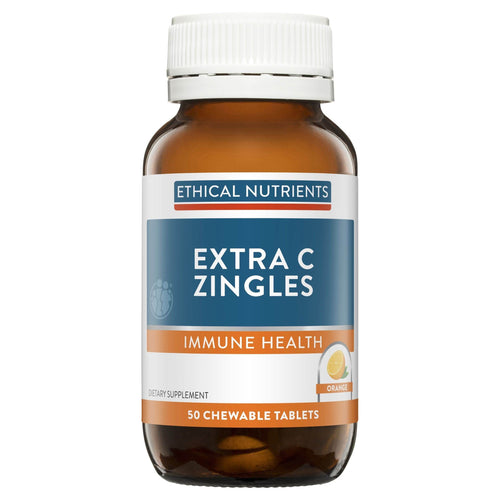 Ethical Nutrients Extra C Zingles Orange50 Chewabletablets - Life Pharmacy Orewa