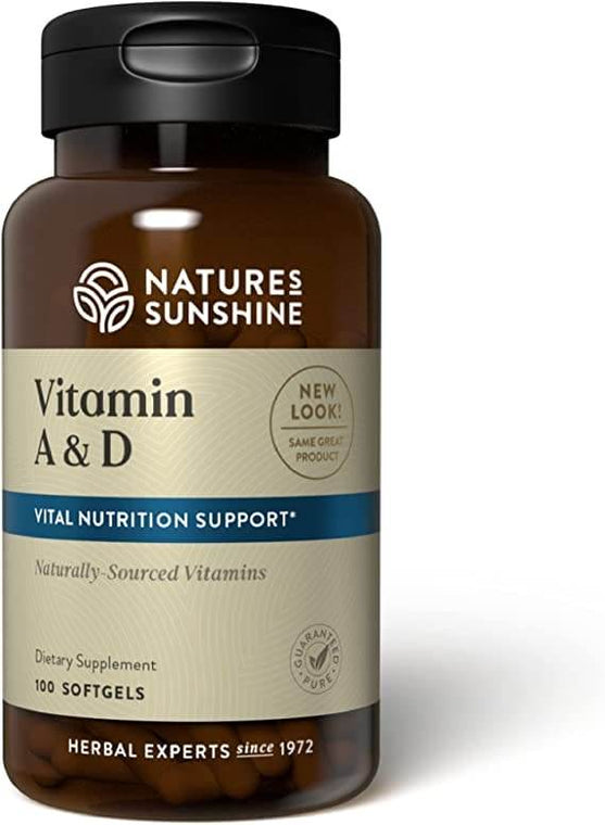 Nature'S Sunshine Vitamin A & D 100 Capsules - Life Pharmacy Orewa