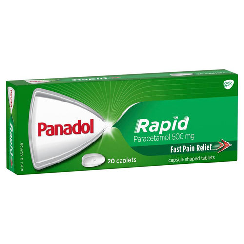 Panadol Rapid, Paracetamol Pain Relief Caplets, 20 - Life Pharmacy Orewa