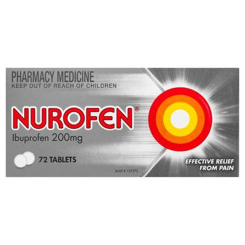 Nurofen Tablets 72S 200Mg Ibuprofen Anti-Inflammatory Pain Relief - Life Pharmacy Orewa