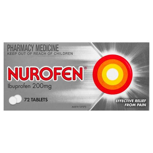 Nurofen Tablets 72S 200Mg Ibuprofen Anti-Inflammatory Pain Relief - Life Pharmacy Orewa