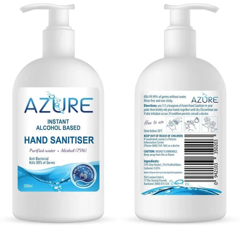 Azure Hand Sanitiser 60Ml - Life Pharmacy Orewa