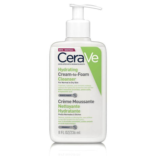 Cerave Hyd Cream-To-Foam Clnsr 236Ml - Life Pharmacy Orewa
