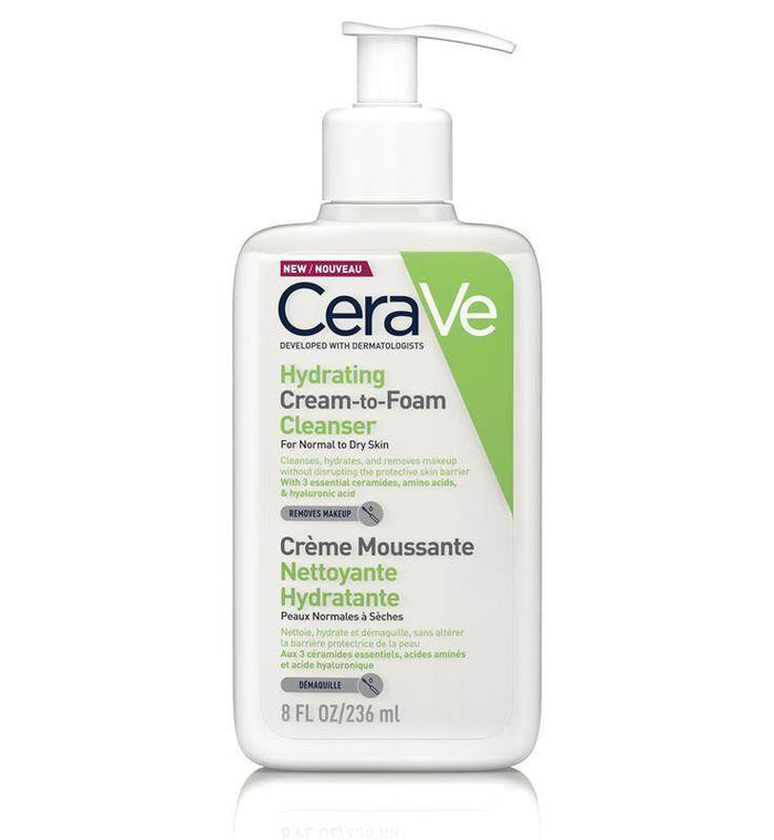 Cerave Hyd Cream-To-Foam Clnsr 236Ml - Life Pharmacy Orewa