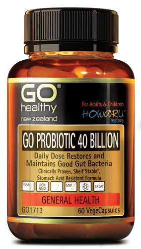 Go Healthy Probiotic 40 Billion - Howaru Restore 60 Vcaps - Life Pharmacy Orewa