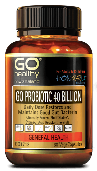 Go Healthy Probiotic 40 Billion - Howaru Restore 60 Vcaps - Life Pharmacy Orewa