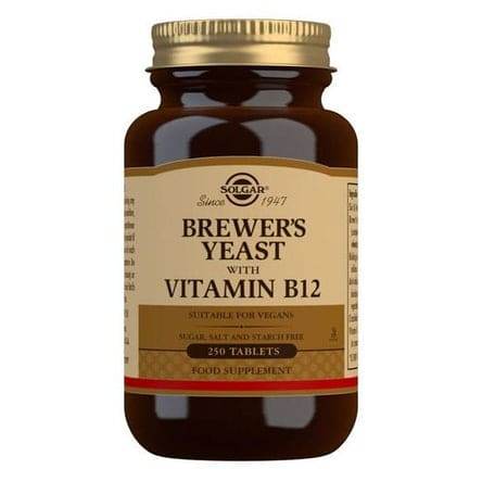 Solgar Brewers Yeast & Vitamin B12 250 Tablets - Life Pharmacy Orewa