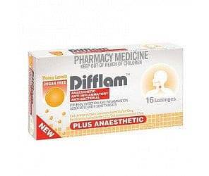 Difflam Plus Anaesthetic Lozenge Honey Lemon 16 – Life Pharmacy Orewa