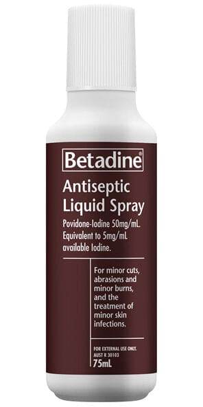 Betadine Antiseptic Spray 5% 75Ml - Life Pharmacy Orewa