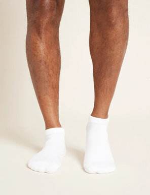 Boody Men'S Low Cut Cushioned Sneaker Socks - White / 6-11 - Life Pharmacy Orewa
