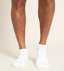 Boody Men's Low Cut Cushioned Sneaker Socks - White / 6-11
