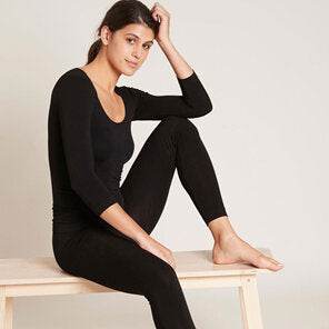 Boody Women'S 3/4 Sleeve Top Black Medium - Life Pharmacy Orewa