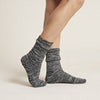 Boody Women's Chunky Bed Socks - Black Marl / OS