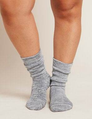 Boody Women'S Chunky Bed Socks - Dove Marl / Os - Life Pharmacy Orewa