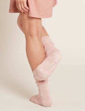 Boody Women'S Chunky Bed Socks - Dusty Pink Marl / Os - Life Pharmacy Orewa