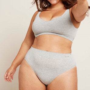 Boody Women'S Full Brief Light Grey Marl Large - Life Pharmacy Orewa
