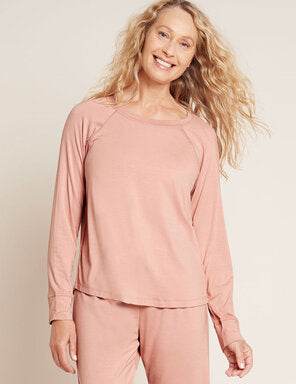 Boody Women'S Goodnight Raglan Super Sleep Top - Dusty Pink / Xs - Life Pharmacy Orewa