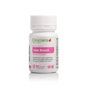 Clinicians Iron Boost Caps 30 - Life Pharmacy Orewa