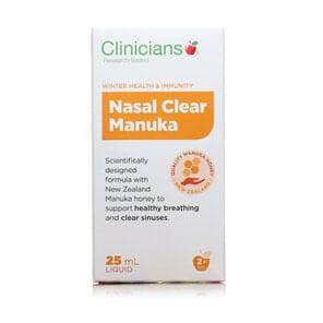 Clinicians Nasal Clear Manuka 25 Ml - Life Pharmacy Orewa