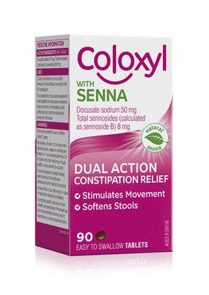 Coloxyl With Senna Tablets 90S - Life Pharmacy Orewa