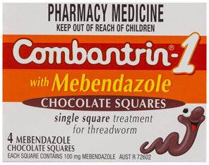 Combantrin1 Chocolate Squares 4 Squares - Life Pharmacy Orewa