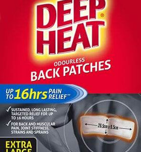 Deep Heat Menthol Back Patches 2 - Life Pharmacy Orewa