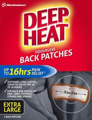 Deep Heat Menthol Back Patches 2 - Life Pharmacy Orewa