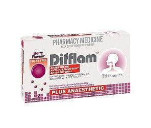 Difflam Plus Anaesthetic Berry Lozenge 16 Pack - Life Pharmacy Orewa