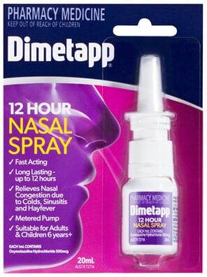 Dimetapp Nasal Spray 20Ml - Life Pharmacy Orewa