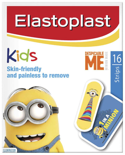 Elastoplast Despicable Me Kids Plasters - 16 Strips - Life Pharmacy Orewa