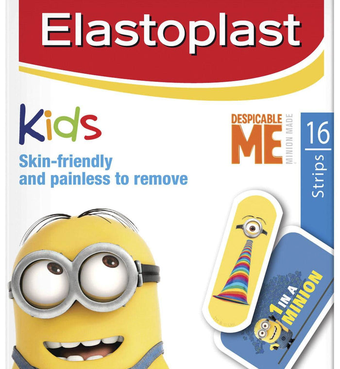Elastoplast Despicable Me Kids Plasters - 16 Strips - Life Pharmacy Orewa