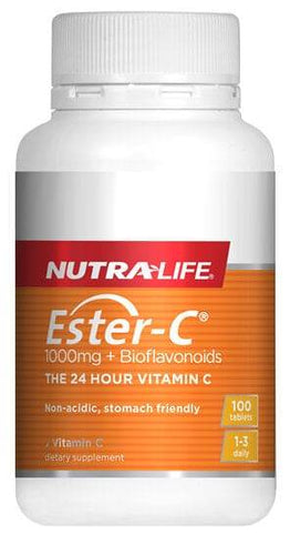 Nutralife Ester C 1000Mg Bioflavonoids 100 Tablets - Life Pharmacy Orewa